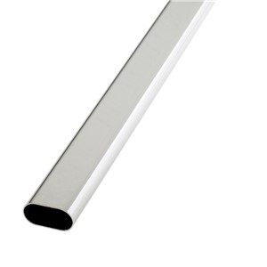 OVAL TUBE 30 x 15mm 1830mm (6ft) CHROME