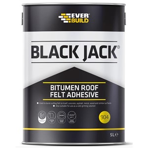 EVERBUILD BLACK JACK ROOF FELT ADHESIVE 5 Ltr