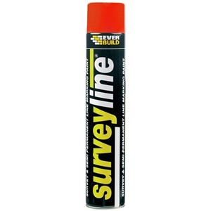 EVERBUILD SURVEYLINE MARKER SPRAY RED 700ml