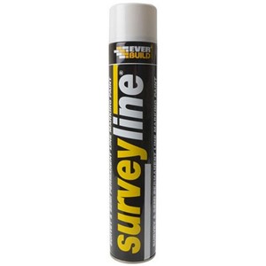 EVERBUILD SURVEYLINE MARKER SPRAY WHITE 700ml