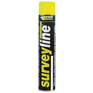 EVERBUILD SURVEYLINE MARKER SPRAY YELLOW 700ml