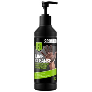 SCRUBB LIME CLEANSE DEGREASING HAND WASH 1LTR PUMP TOP