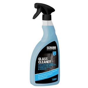 SCRUBB GLASS CLEANER 750ML TRIGGER SPRAY