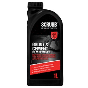 SCRUBB GROUT & CEMENT FILM REMOVER FOR TILES 1L