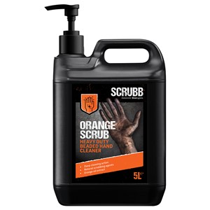 SCRUBB ORANGE SCRUB HVY DUTY BEADED HAND CLEANER 5L PUMP TOP