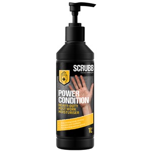 SCRUBB POWER COND HVY DUTY POST WK MOISTURISER 1L PUMP TOP