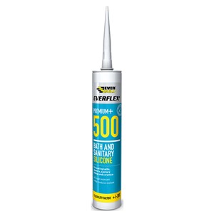 EVERBUILD 500 BATH & SANITARY CLEAR SILICONE C3 500TR