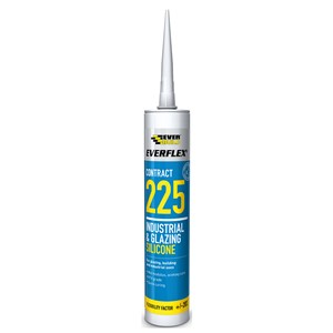 EVERBUILD 225 INDUSTRIAL GLAZING SILICONE C3 WHITE
