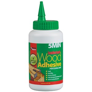 EVERBUILD 5 MINUTE POLYURETHANE WOOD ADHESIVE LIQUID 750g