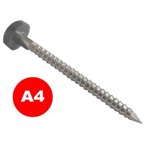 FASCIA PINS PLASTIC HEAD ANTHRACITE (250/BOX) 30mm