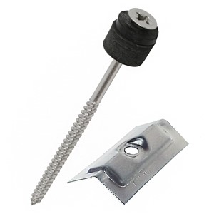 RIDGE SCREW SET WITH ANGLED CLAMP PLATE 100 x 4.00