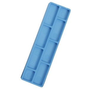 GLAZING/FLAT PACKERS 28x100mm BLUE 5mm