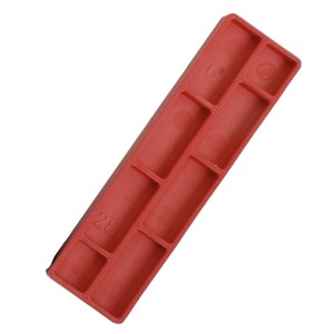 GLAZING/FLAT PACKERS 28x100mm RED 6mm