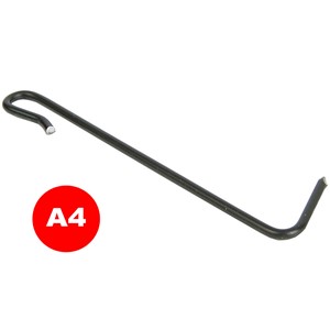 SLATEHOOK 316 STAINLESS BLACK CUT POINT 80mm