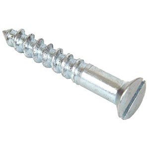 W/SCREW BRASS CSK CHROME PLATED 8x3/4