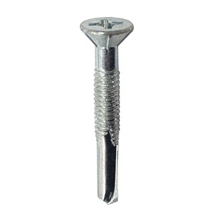 TEKNIX SCREW CSK SELF DRILL HEAVY SECTION BZP 5.5 x 45mm