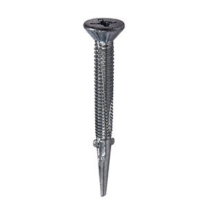 TEKNIX SCREW CSK WING DRILL HEAVY SECTION BZP 5.5 x 85mm