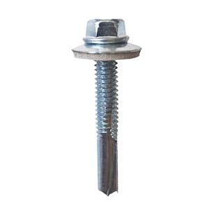 TEKNIX SCREW HEX HEAD HVY SECTION 16mm WASHER BZP 5.5x100mm