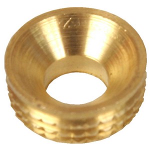 NO.10 SOLID BRASS RECESS PATTERN TURN SCREW CUPS