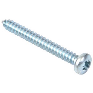 SELF TAPPING SCREWS BZP PAN POZI (BOX 200) 10x1