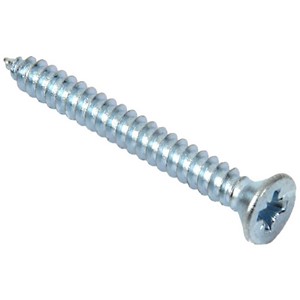 SELF TAPPING SCREWS BZP CSK POZI (BOX 200) 6x1