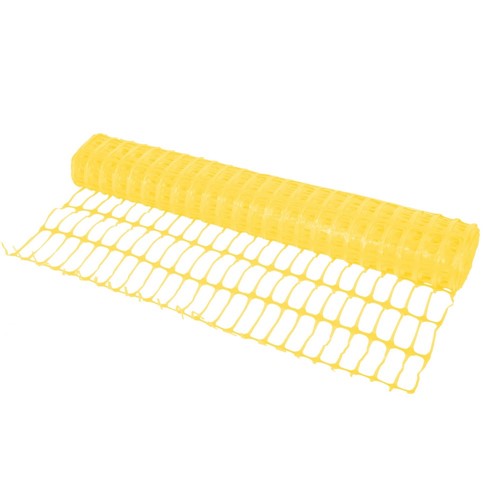 PVC BARRIER FENCING YELLOW 50m x 1m
