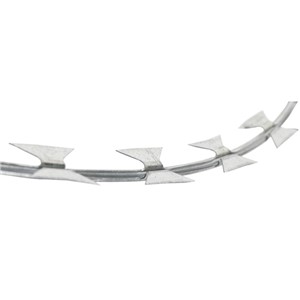 RAZOR BARB COIL MED GALV UN-CLIPPED 200m