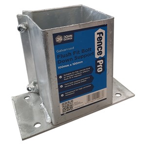 FLUSH FIT SUPPORT (BOLT DOWN) GALV 75mmx75mm