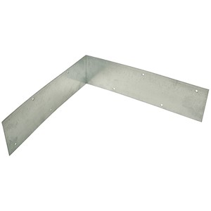 KNEE RAIL STRAP GALV ONCE BENT FOR 4" POSTS