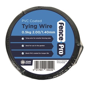 TYING WIRE 1/2kg BLACK PVC 2.00/1.40