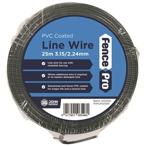 LINE WIRE 25m GREEN PVC 3.15/2.24