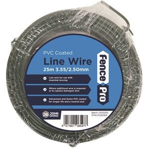 LINE WIRE 25m GREEN PVC 3.55/2.50