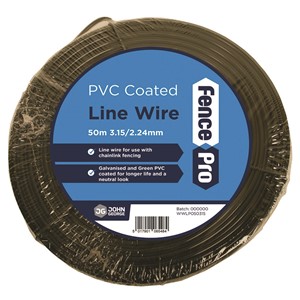 LINE WIRE 50m GREEN PVC 3.15/2.24