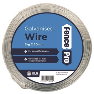 WIRE MILD STEEL 5kg GALV 2.50