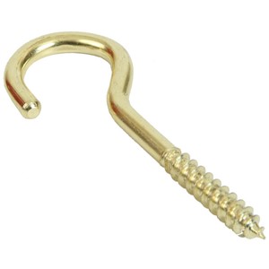 CLAMPAQ CUP HOOKS BRASSED 8NO 2.3x25mm