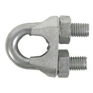 WIRE ROPE GRIP BZP (2 PER BAG) 8mm