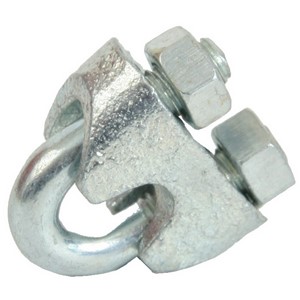 WIRE ROPE GRIPS ZINC PLATED (3/4") 20mm