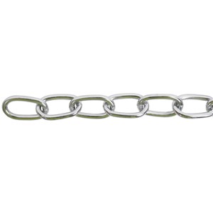 OVAL CHAIN CHROME PLATE 20m REEL 12.5mm