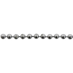 BRASS BALL CHAIN CHROME PLATE 50m REEL 3.6mm