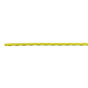 WOVEN POLYPROPYLENE ROPE YELLOW 50m REEL 3mm