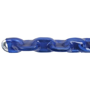 HARDENED SECURITY CHAIN BLUE PVC SLEEVE 10x1500mm