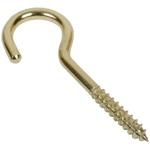 M' HOOKS ELECTRO BRASSED 100x18